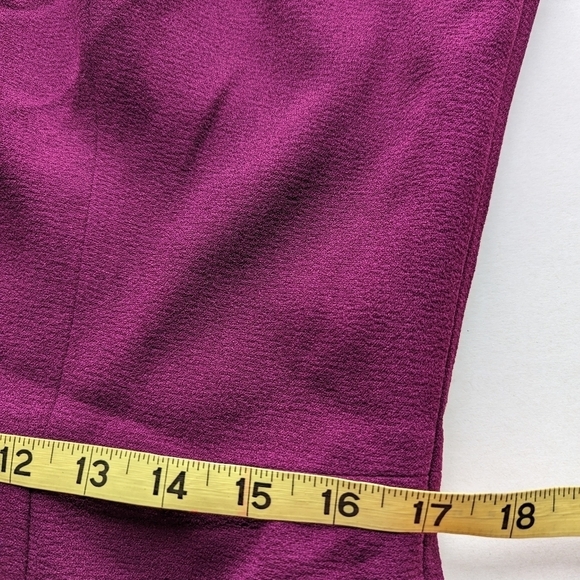 Dress the Population Tiffany Bow Shoulder One-sided Midi Dress Deep Plum- sz XXL - Picture 10 of 11